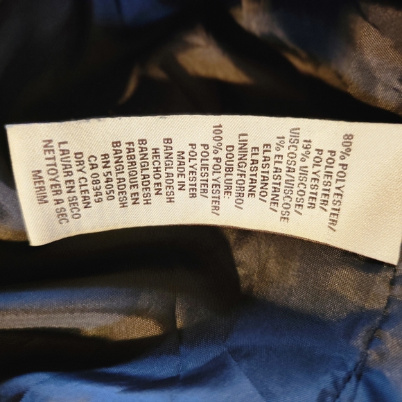 Anne klein Vtg gray blazer sz 4 - Picture 8 of 10